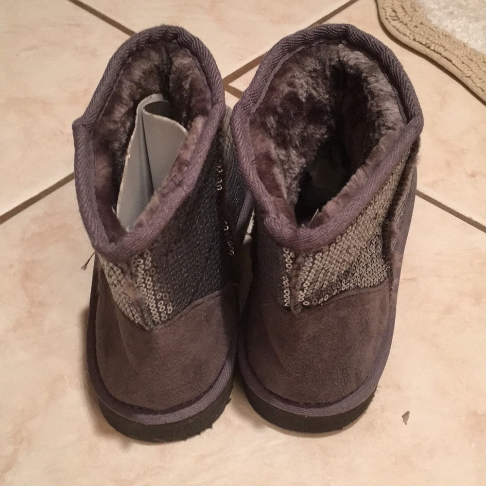 New relativity sequin boots booties 6.5 pewter - Picture 6 of 9